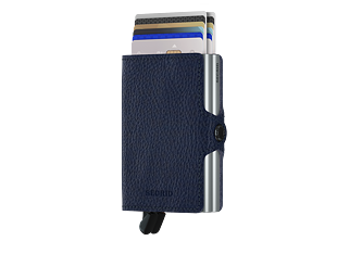 Peněženka Secrid Twinwallet Vegetable Tanned Navy-Silver