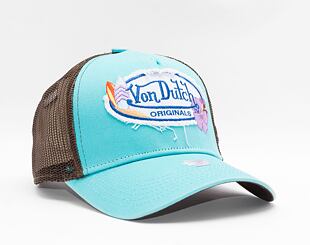 Kšiltovka Von Dutch Trucker Skara Teal/Brown