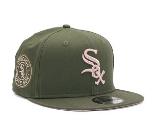 Kšiltovka New Era 9FIFTY MLB Side Patch Chicago White Sox New Olive / Dirty Rose