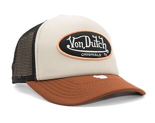 Kšiltovka Von Dutch Trucker Tampa Foam Beige/Brown