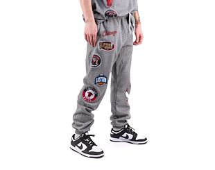 Tepláky Mitchell & Ness NBA M&N CITY COLLECTION FLEECE PANT BULLS Grey Heather