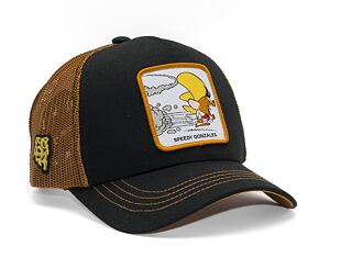 Kšiltovka Capslab Speedy Gonzales - Speedy Gonzales v.3 Trucker Black / Caramel