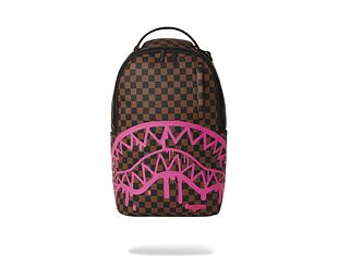 Batoh Sprayground Pink Drip Brown Check DLX Backpack