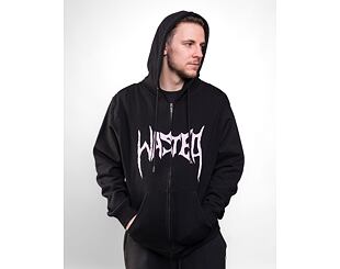 Mikina Wasted Paris Zip Crypt - Black