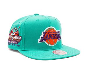 Kšiltovka Mitchell & Ness NBA Desert Green Snapback Los Angeles Lakers Teal