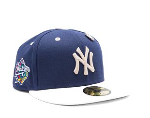 Kšiltovka New Era 59FIFTY MLB World Series Pin New York Yankees Light Navy / Chrome White