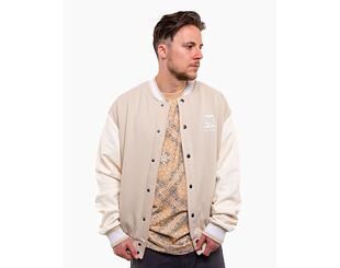 Bunda  Karl Kani Og Fleece College Jacket off white/white