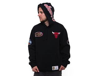 Mikina Mitchell & Ness NBA City Collection Fleece Hoody Bulls Black