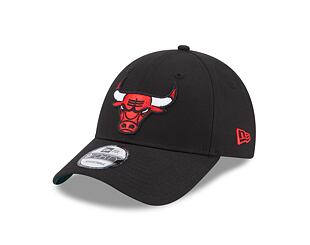 Kšiltovka New Era 9FORTY NBA Team Side Patch Chicago Bulls Black / Front Door Red