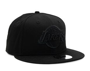 Kšiltovka New Era 9FIFTY NBA Black on Black Los Angeles Lakers Black / Black