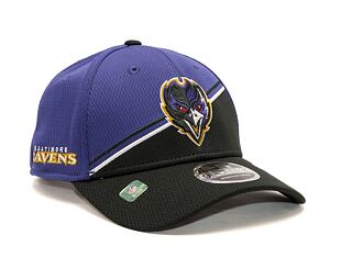 Kšiltovka New Era 9FORTY Stretch-Snap NFL Sideline 23 Baltimore Ravens Team Colors