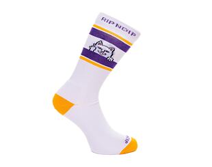 Ponožky Rip N Dip Peeking Nermal Socks Purple & Gold