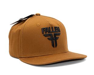 Kšiltovka Fallen Insignia Flat Golden Brown/Black
