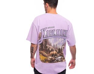 Triko Karl Kani Small Signature Washed Heavy Jersey Landscape Tee lt purple