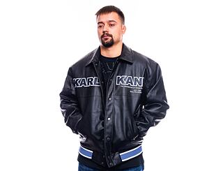 Bunda Karl Kani Bold Full PU Dragon College Jacket black
