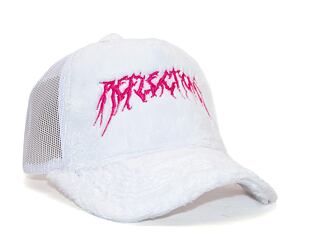 Kšiltovka Refllection Luxury Fuzzy Trucker Angel White / Pink