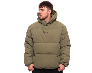 Bunda Karl Kani Small Signature Padded Hoodie olive