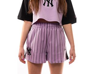 Dámské kraťasy New Era MLB Lifestyle Shorts New York Yankees - Pastel Lilac / Black