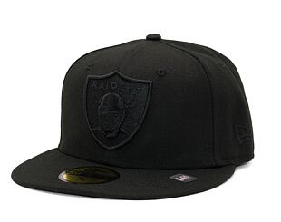 Kšiltovka New Era - NFL Black on Black 59FIFTY - Las Vegas Raiders - Black