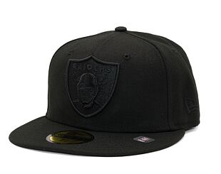 Kšiltovka New Era 59FIFTY NFL Black on Black Essential Las Vegas Raiders Black / Black