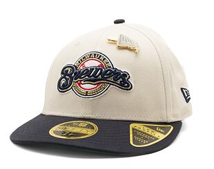 Kšiltovka New Era 59FIFTY Low Profile "Melted Cream" Pin - Milwaukee Brewers - Cream