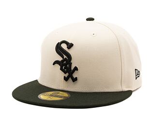 Kšiltovka New Era 59FIFTY MLB Chicago White Sox Retro - Cream White / Black