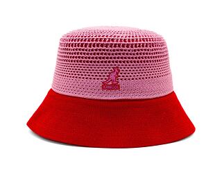 Klobouk Kangol - Double Mesh Lahinch - Peony Pink/Scarlet