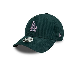 Dámská Kšiltovka New Era - MLB Cord 9FORTY - LA Dodgers - Dark Green / Lavender