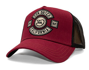 Kšiltovka Von Dutch - Trucker - MC Logo - Burgundy/Black