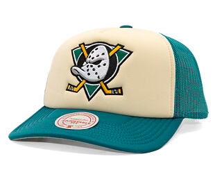 Kšiltovka Mitchell & Ness - NHL Vintage Block Trucker - Anaheim Ducks - Cream