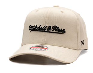 Kšiltovka Mitchell & Ness - Branded Script Stretch  - Off White