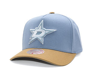 Kšiltovka Mitchell & Ness  - NHL Frosted Peak - Pro Pinch Snapback - Dallas Stars - Blue/Brown