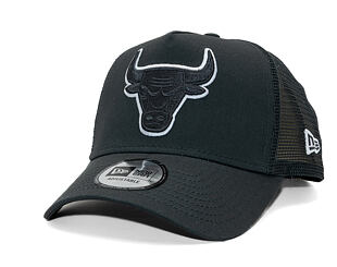 Kšiltovka New Era - NBA Outline 9FORTY A-Frame Trucker - Chicago Bulls - Steel / White