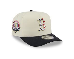 Kšiltovka New Era - MLB "American Flag" 9FIFTY - Boston Red Sox - Chrome White
