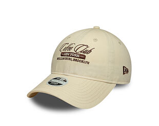 Dámská Kšiltovka New Era - Branded Cafe Slogan 9TWENTY - Cream / Deep Auburn