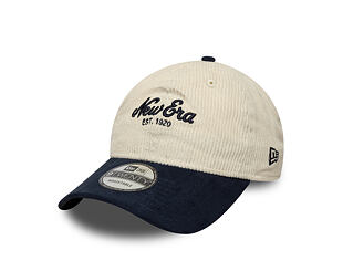 Kšiltovka New Era - Branded Cord Mix 9TWENTY - Cream / Navy