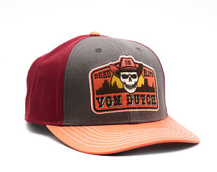 Kšiltovka Von Dutch - Semi Curve - Patch Premium - Red / Orange