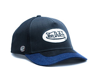 Kšiltovka Von Dutch - Trucker - Denim Visor Patch Premium - Black / Navy