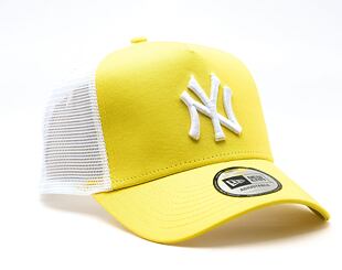 Kšiltovka New Era - MLB Essential 9FORTY A-Frame Trucker - NY Yankees - Yellow / White