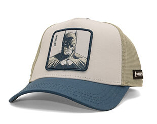 Kšiltovka Capslab - Batman Trucker - Dark Knight Sketch - Off White / Blue