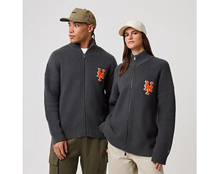 Svetr New Era - MLB Zip Knitwear - NY Mets - Steel