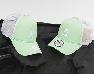 Dámská Kšiltovka New Era Oxford A Frame Trucker Detroit Tigers 9FORTY Green Snapback