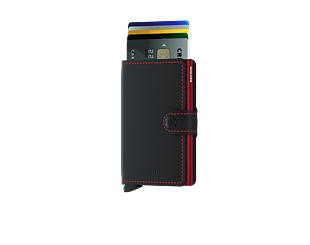 Peněženka Secrid Miniwallet Matte Black & Red