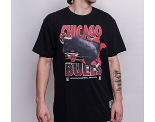 Triko Mitchell & Ness Scenic Tee Chicago Bulls Black