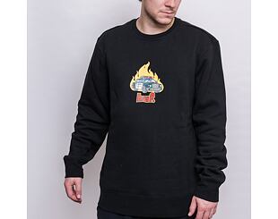 Mikina HUF Roasted Crew Black