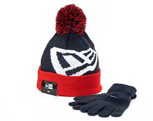 Dětský set rukavic a kulichu New Era Kids Glove & Knit Kit Navy