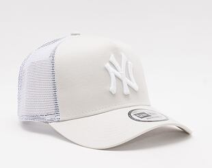 Kšiltovka New Era 9FORTY A-Frame Trucker MLB League Essential New York Yankees - Stone / White