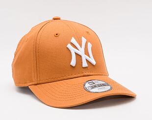 Dětská kšiltovka New Era 9FORTY League Essential New York Yankees Strapback Toffee / Optic White