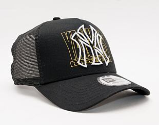 Kšiltovka New Era 9FORTY A-Frame Trucker MLB Logo Overlay New York Yankees Snapback Black