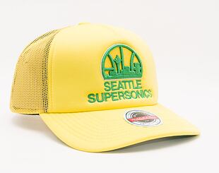 Kšiltovka Mitchell & Ness Keep On Truckin Trucker Hwc Seattle Supersonics Yellow